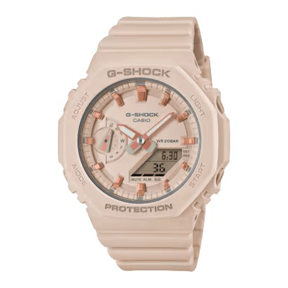 Casio G Shock Ladies Cream Watch GMA-S2100-4A Watches Casio G Shock 