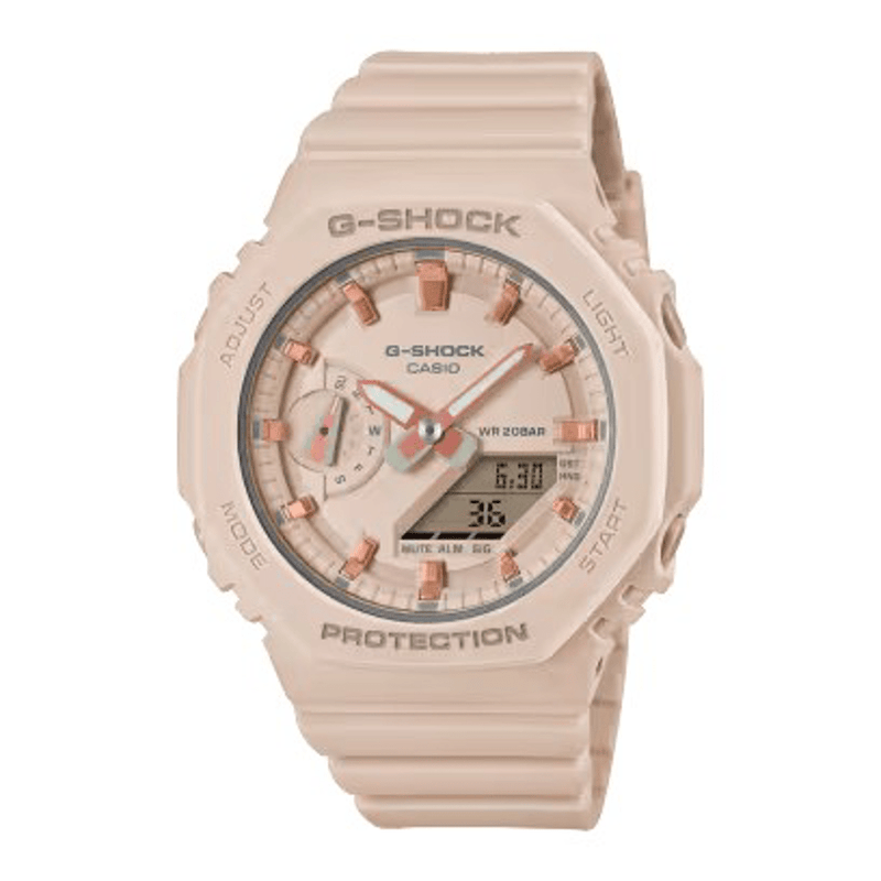 Casio G Shock Ladies Cream Watch GMA-S2100-4A Watches Casio G Shock 