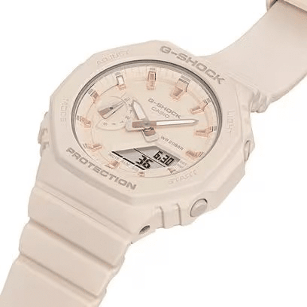 Casio G Shock Ladies Cream Watch GMA-S2100-4A Watches Casio G Shock 