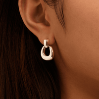 Domed Door Knocker Stud Earrings in Sterling Silver Earrings Bevilles 