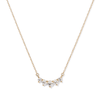 45cm Graduated Necklace with 0.50tw of Laboratory-Grown Diamonds in 9kt Yellow Gold Pendants Bevilles 
