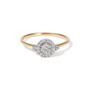 Multi Round Halo Ring with 0.12tw of Diamonds in 9kt Yellow Gold Rings Bevilles 