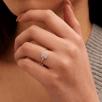 Multi Cushion Halo Ring with 0.12tw of Diamonds in 9kt Yellow Gold Rings Bevilles 