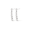Cubic Zirconia Graduated Drop Stud Earrings in Sterling Silver Earrings Bevilles 