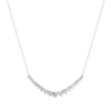 45cm Graduated Necklace with 2.00tw of Laboratory-Grown Diamonds in Sterling Silver with Rhodium Plating Pendants Bevilles 