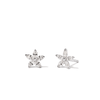 Marquise Stud Earrings with 0.30tw of Laboratory-Grown Diamonds in Sterling Silver and Platinum Earrings Bevilles 