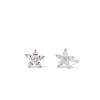 Marquise Stud Earrings with 0.30tw of Laboratory-Grown Diamonds in Sterling Silver and Platinum Earrings Bevilles 