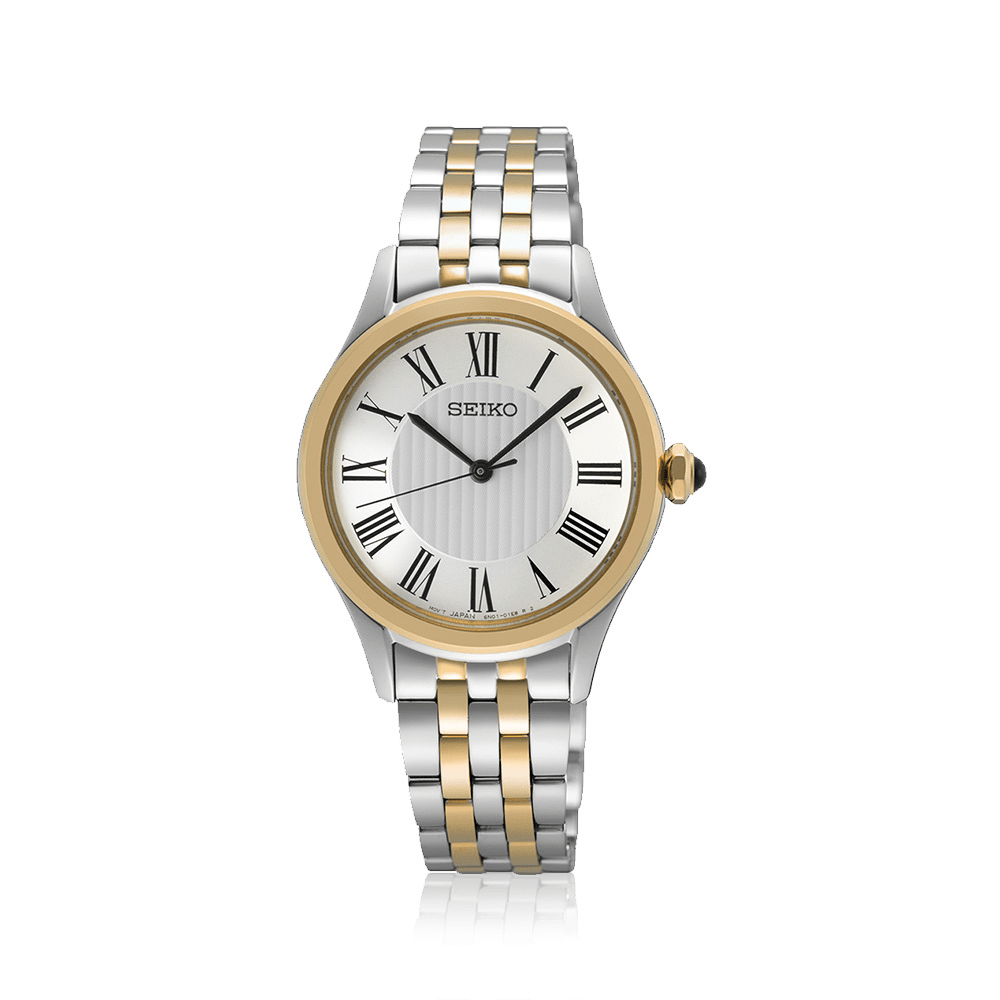 Seiko Ladies Conceptual Caprice 2-Tone Quartz Watch SUR612P Watches Seiko 