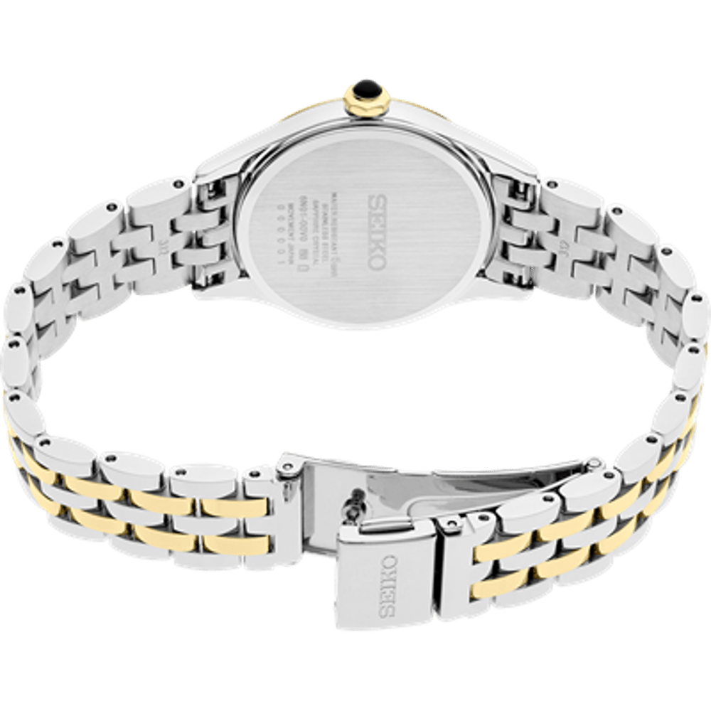 Seiko Ladies Conceptual Caprice 2-Tone Quartz Watch SUR612P Watches Seiko 