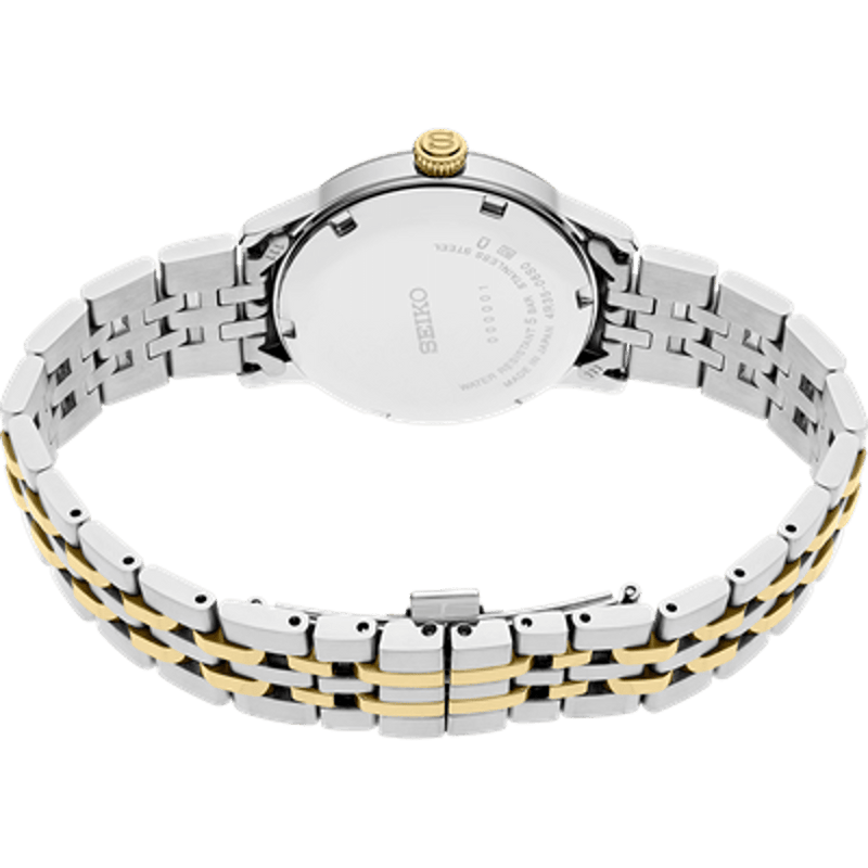 Seiko Ladies Presage Cocktail Time 2-Tone Automatic Watch SRPL64J Watches Seiko 