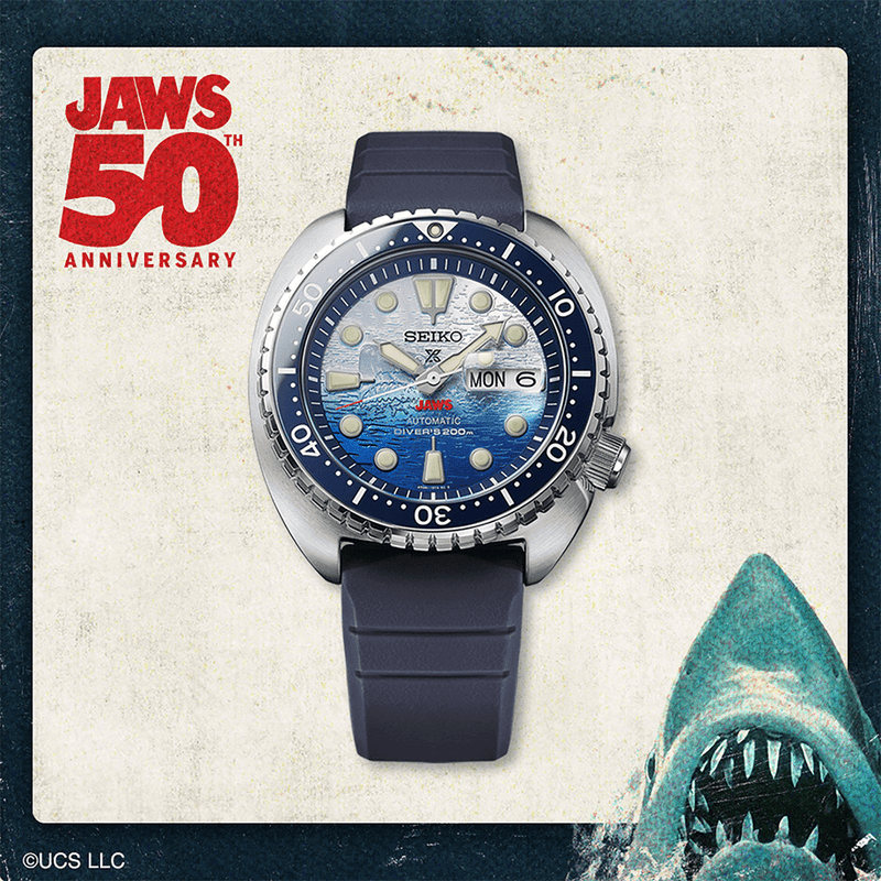Seiko Men's Limited Edition Jaws Prospex Automatic 200M Diver's Watch SRPL81K Watches Seiko 