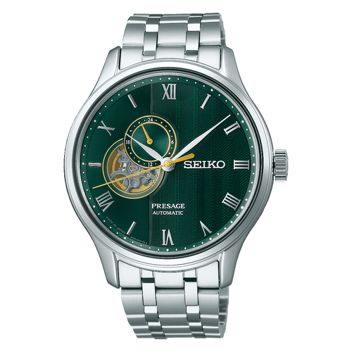 Seiko Japanese Garden Green and Silver Tone Watch SSA463J Watches Seiko 