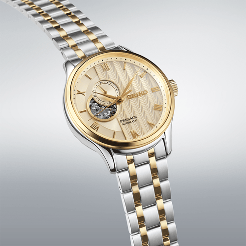Seiko Presage Japanese Garden Two-Tone Watch SSA464J Watches Seiko 