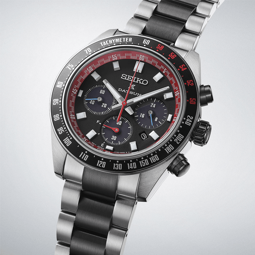Seiko Men's Limited Edition Datsun Prospex Speedtimer Solar Watch SSC957P Watches Seiko 