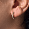 Mini Croissant Huggie Earrings in 18kt Gold Plated Sterling Silver Earrings Bevilles 