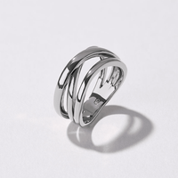 Multi Strand Ring in Sterling Silver Rings Bevilles 