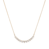 45cm Curved Bar Necklace with 2.00tw of Laboratory-Grown Diamonds in 9kt Yellow Gold Pendants Bevilles 