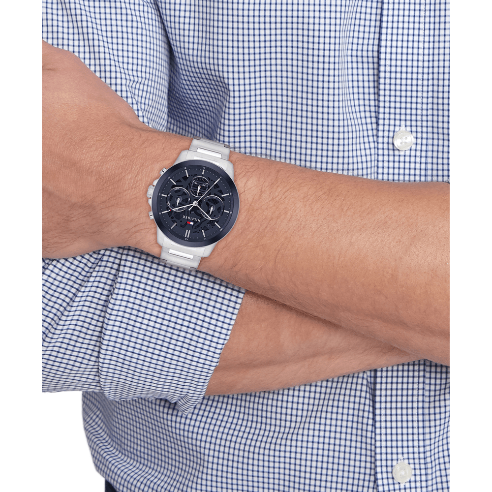 Tommy Hilfiger Henry Stainless Steel Blue Dial Men's Watch 1710684 Watches Tommy Hilfiger 