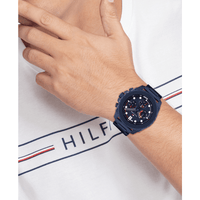 Tommy Hilfiger Morgan Ionic Plated Blue Steel Navy Dial Men's Watch 1710691 Watches Tommy Hilfiger 