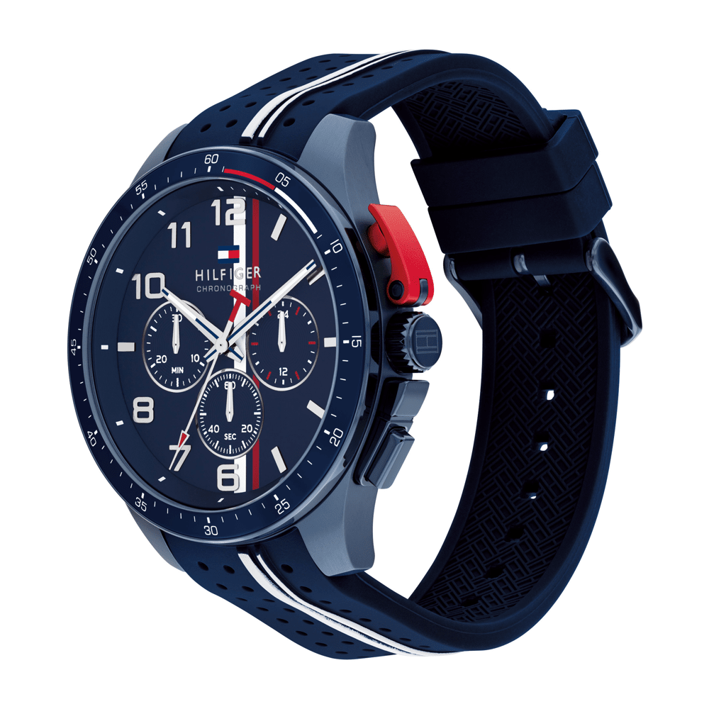 Tommy Hilfiger Bank Blue Silicone Blue Dial Men's Watch 1792169 Watches Tommy Hilfiger 