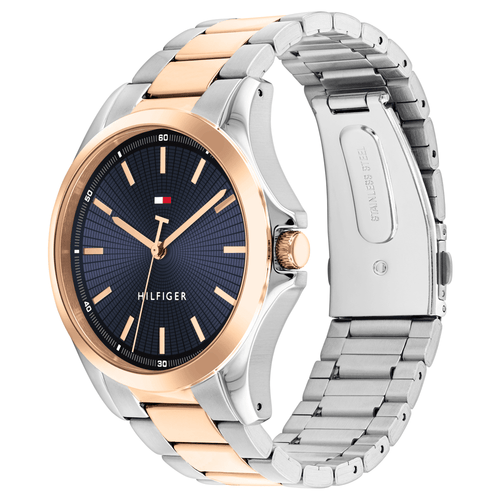 Tommy Hilfiger Bruce Two Tone Stainless Steel Navy Dial Men's Watch 1792193 Watches Tommy Hilfiger 