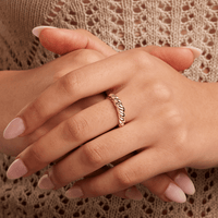 Croissant Ring in 18kt Gold Plated Sterling Silver Rings Bevilles 