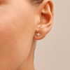 Cluster Star Stud Earrings with 0.09tw of Laboratory-Grown Diamonds in Sterling Silver and Platinum Earrings Bevilles 
