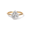 Miracle Illusion Pear Shape Ring with 0.15tw of Diamonds in 9kt Yellow Gold Rings Bevilles 