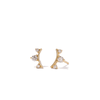 Trio Stud Earrings with 0.25tw of Laboratory-Grown Diamonds in 9kt Yellow Gold Earrings Bevilles 