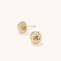 8mm Diamond Cut Dome Stud Earrings in 9kt Yellow Gold Earrings Bevilles 