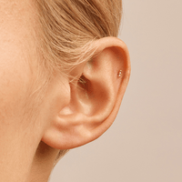 Micro Ball Trio Stud Earrings in 9kt Yellow Gold Earrings Bevilles 