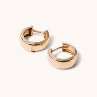 9mm Huggie Earrings in 9kt Yellow Gold Earrings Bevilles 