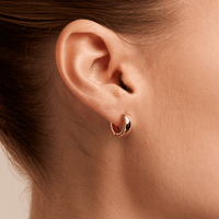 9mm Huggie Earrings in 9kt Yellow Gold Earrings Bevilles 