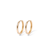 12mm Cubic Zirconia Huggie Earrings in 9kt Yellow Gold Earrings Bevilles 