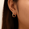 10mm Twist Hoop Earrings in 9kt Bonded Yellow Gold Earrings Bevilles 