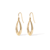 Diamond-Cut Tear Drop Earrings in 9kt Bonded Yellow Gold Earrings Bevilles 