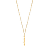 45cm Three Stone Swirl Necklace with 0.23tw of Laboratory-Grown Diamonds in 9kt Yellow Gold Pendants Bevilles 