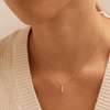 45cm Three Stone Swirl Necklace with 0.23tw of Laboratory-Grown Diamonds in 9kt Yellow Gold Pendants Bevilles 