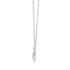 45cm Contour Solitaire Necklace with 0.32tw of Laboratory-Grown Diamonds in Sterling Silver and Platinum Pendants Bevilles 