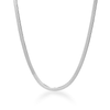 Herringbone 45cm Chain Necklace in Sterling Silver Necklaces Bevilles 