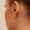 Heart Huggie Earrings in Sterling Silver Earrings Bevilles 