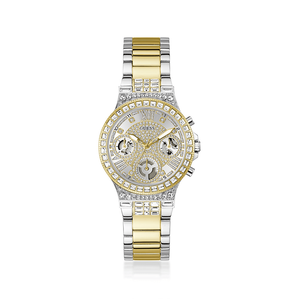 Guess Ladies 2-Tone Moonlight Quartz Multifunction Watch GW0320L7 Watches Guess 