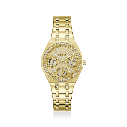 Guess Quinn Quartz Multifunction Gold Tone Watch GW0988L2 Watches Guess 