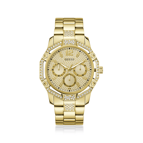 Guess Regal Quartz Multifunction Gold Tone Watch GW0990G2 Watches Guess 