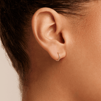 8mm Twist Huggie Earrings in 9kt Yellow Gold Earrings Bevilles 