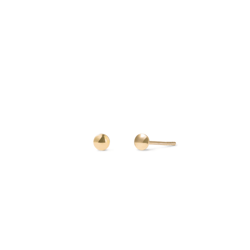 Disc Stud Earrings in 9kt Yellow Gold Earrings Bevilles 