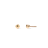 Disc Stud Earrings in 9kt Yellow Gold Earrings Bevilles 