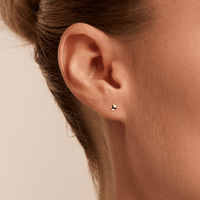 Disc Stud Earrings in 9kt Yellow Gold Earrings Bevilles 