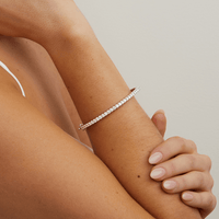 60mm Pavé Bangle with 2.50tw of Laboratory-Grown Diamonds in Sterling Silver and Platinum Bangles Bevilles 