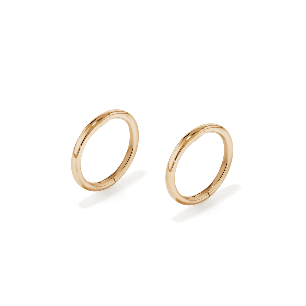 8mm Sleeper Earrings in 9kt Yellow Gold Earrings Bevilles 